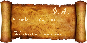 Vizvári Adrienn névjegykártya