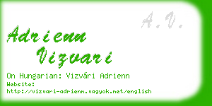 adrienn vizvari business card