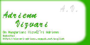 adrienn vizvari business card